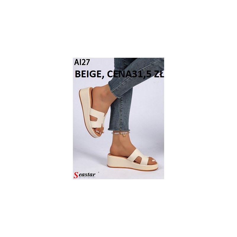 Buty Klapki Damskie (36-41,12par)Kolor Jak na zdzięciu