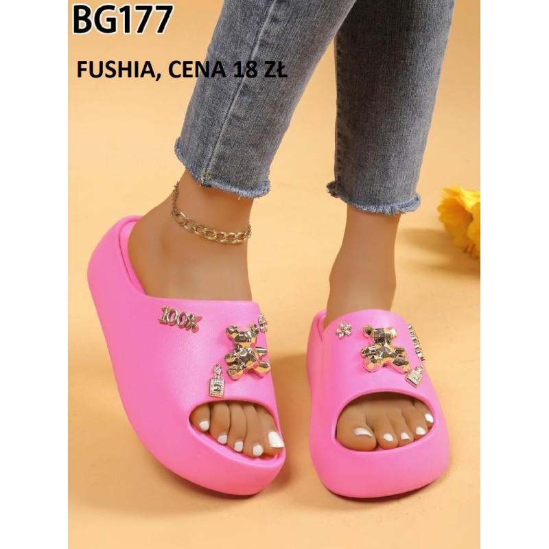 Buty Klapki Damskie (36-41,12par)Kolor Jak na zdzięciu