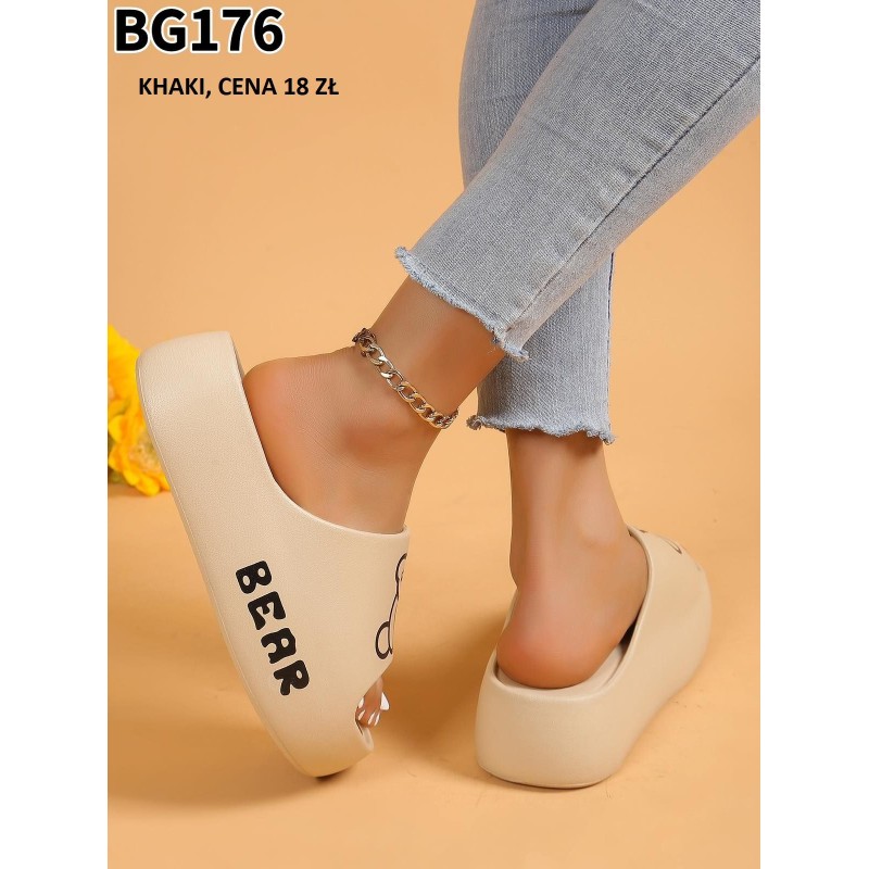 Buty Klapki Damskie (36-41,12par)Kolor Jak na zdzięciu