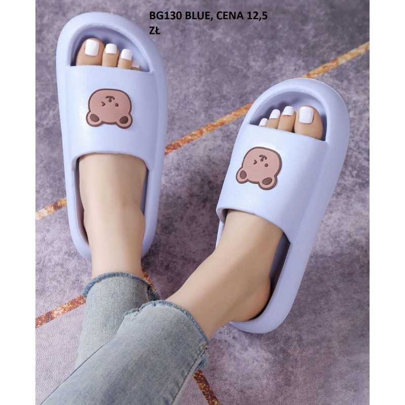 Buty Klapki Damskie (36-41,12par)Kolor Jak na zdzięciu