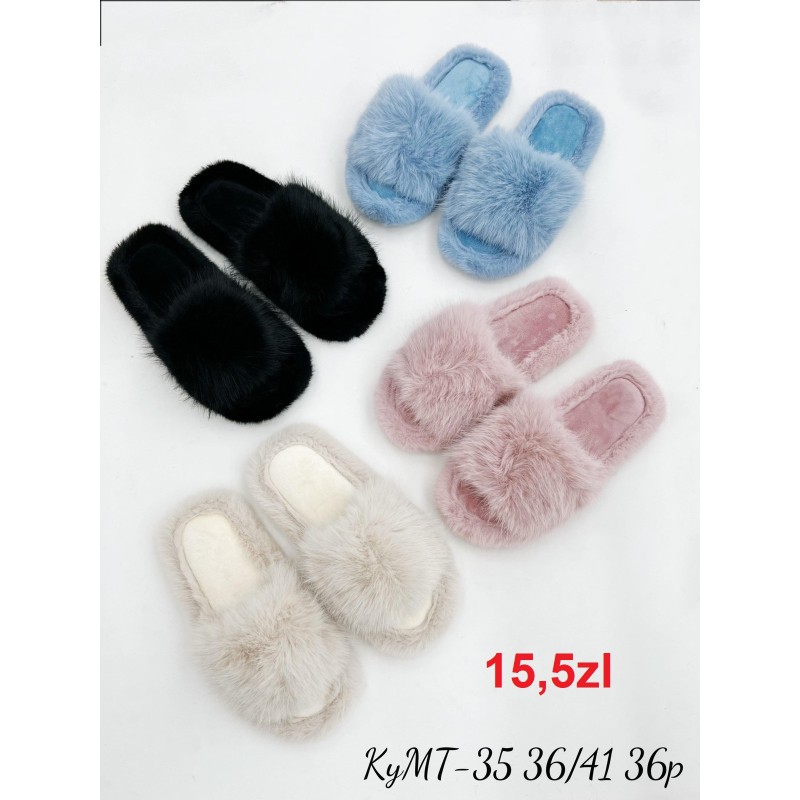 Buty Klapki Damskie (36-41,12par)Kolor Jak na zdzięciu