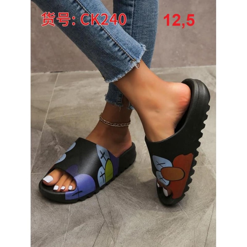 Buty Klapki Damskie (36-41,12par)Kolor Jak na zdzięciu