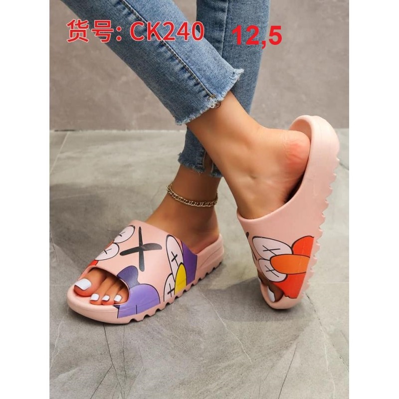 Buty Klapki Damskie (36-41,12par)Kolor Jak na zdzięciu