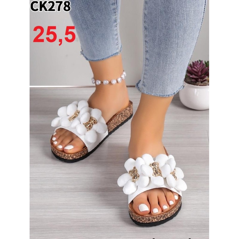 Buty Klapki Damskie (36-41,12par)Kolor Jak na zdzięciu