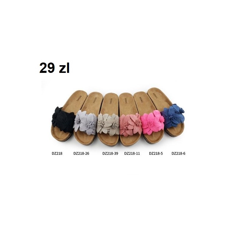 Buty Klapki Damskie(36-41,12par)Kolor Jak na zdzięciu