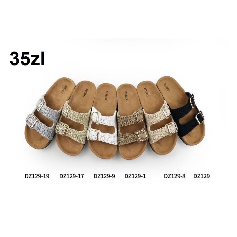 Buty Klapki Damskie(36-41,12par)Kolor Jak na zdzięciu