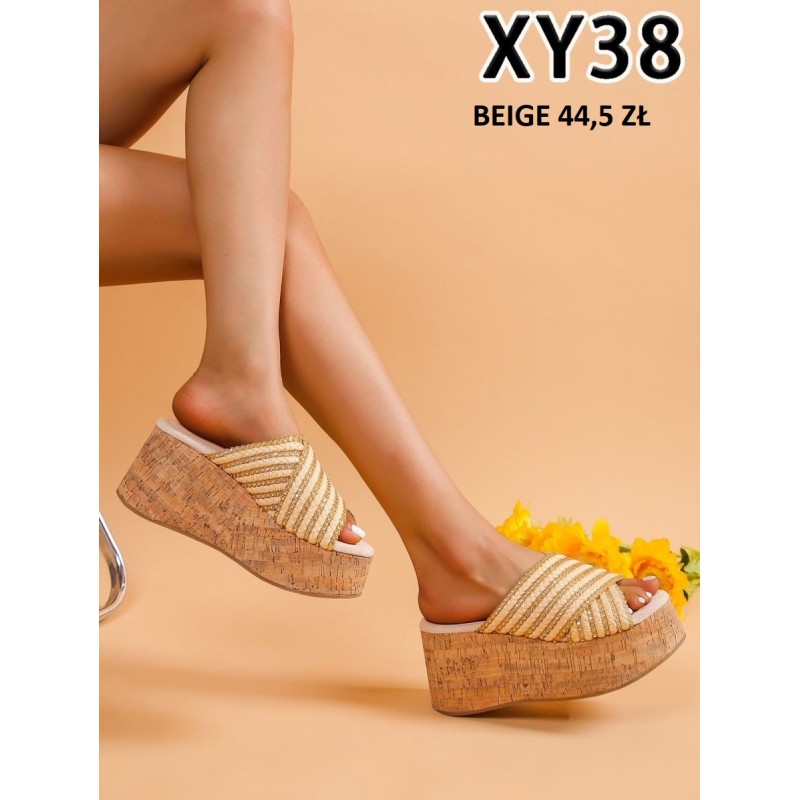 Buty Klapki Damskie(36-41,12par)Kolor Jak na zdzięciu