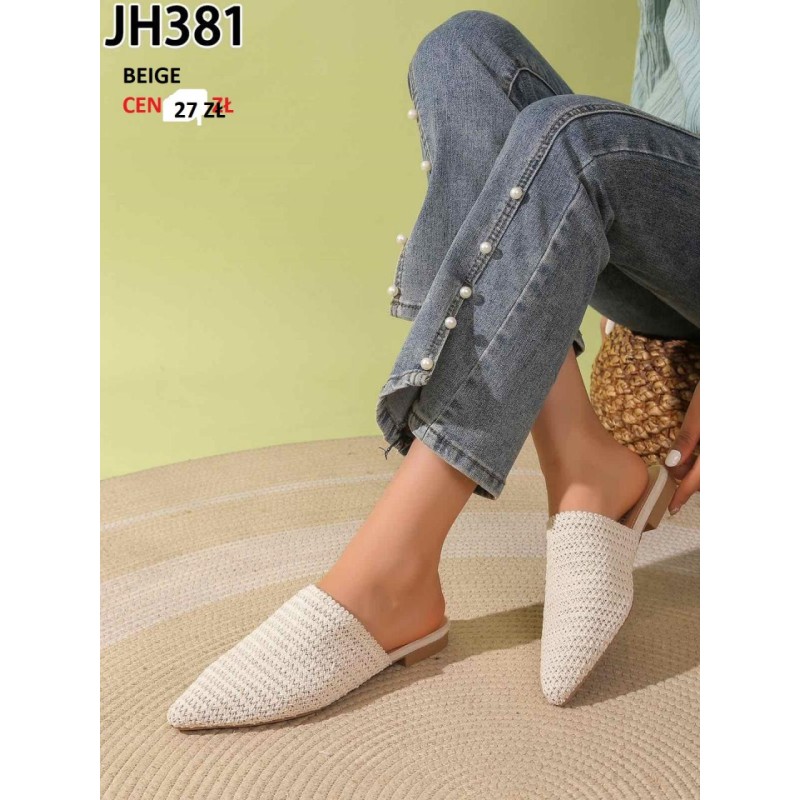 Buty Klapki Damskie(36-41,12par)Kolor Jak na zdzięciu