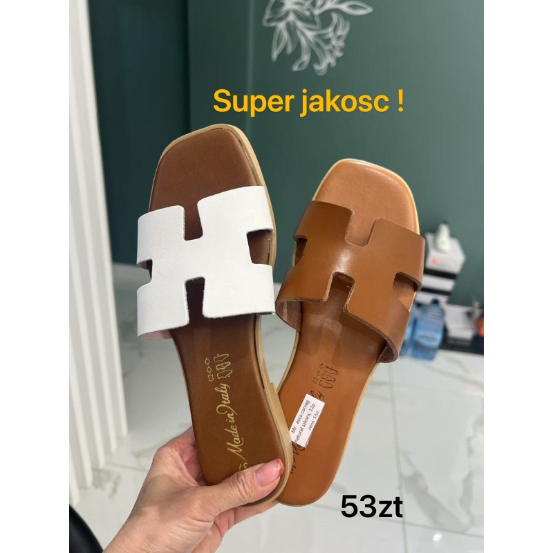 Buty Klapki Damskie (36-41,12par)Kolor Jak na zdzięciu