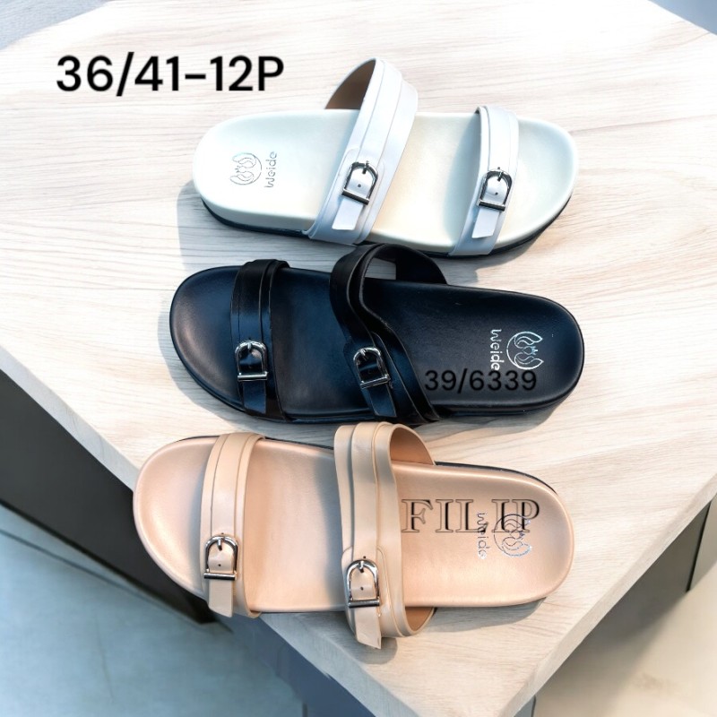 Buty Klapki Damskie (36-41,24par)Kolor Jak na zdzięciu