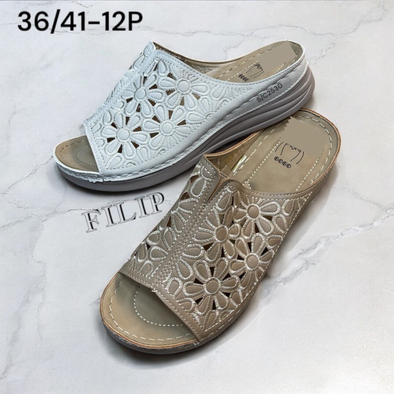 Buty Klapki Damskie (36-41,24par)Kolor Jak na zdzięciu