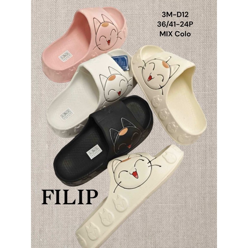 Buty Klapki Damskie (36-41,24par)Kolor Jak na zdzięciu