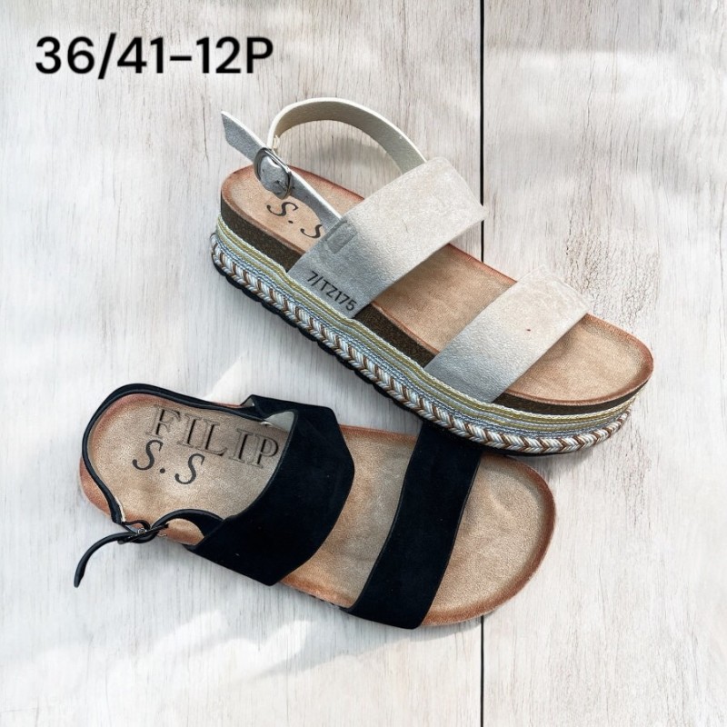 Buty Sandały Damskie (36-41,12par)Kolor Jak na zdzięciu