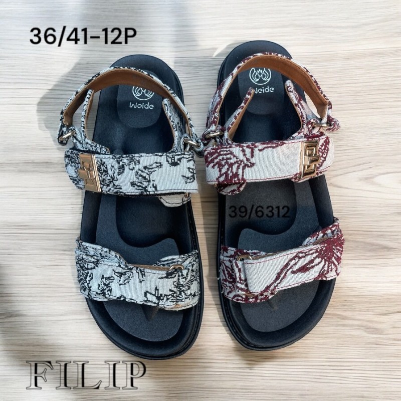 Buty Sandały Damskie (36-41,12par)Kolor Jak na zdzięciu