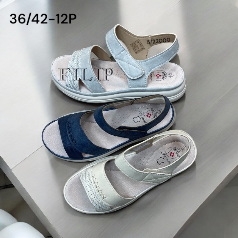 Buty Sandały Damskie (36-41,12par)Kolor Jak na zdzięciu