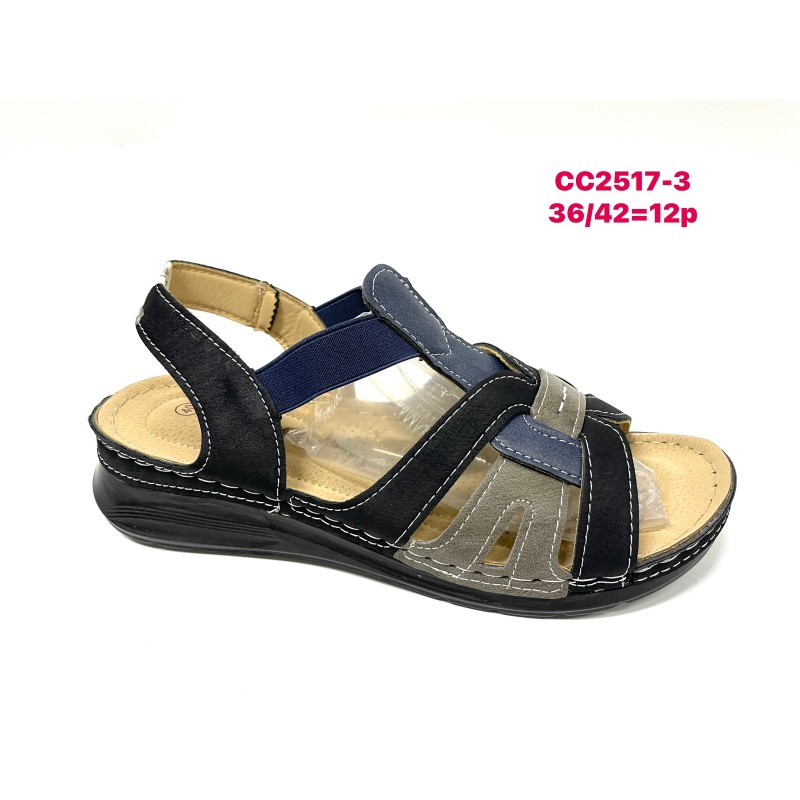 Buty Sandały Damskie (36-42,12par)Kolor Jak na zdzięciu