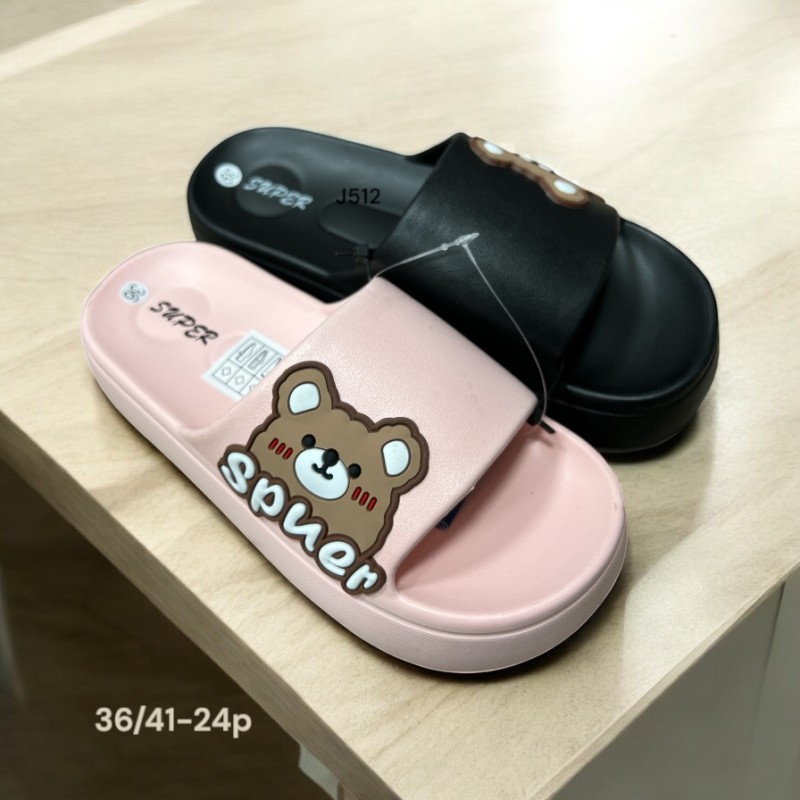 Buty Klapki Damskie (36-41,24par)Kolor Jak na zdzięciu