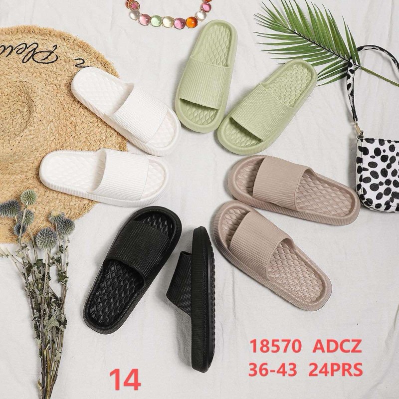 Buty Klapki Damskie (36-43,24par) Kolor Jak na zdzięciu